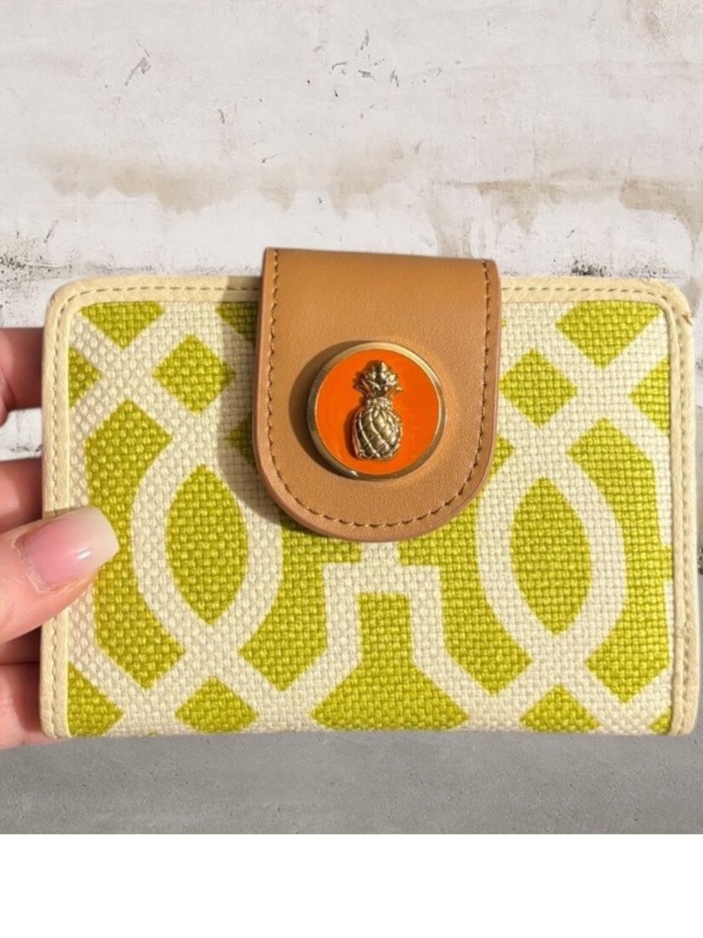 Spartina 449 Heyward Lime & Cream Crossbody Bag with Wallet - Picture 7 of 10